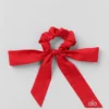 Love Knots Tie Scrunchie - Bright Red