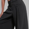 Main Act Wide Leg Trouser - Black