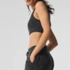 Marl Sweater Bra - Black Marl