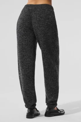 Marl Sweater Pant – Black Marl