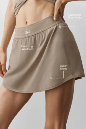 Match Point Tennis Skirt – Gravel