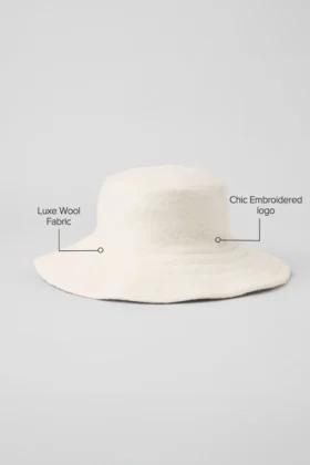 Merino Wool Bucket Hat – Ivory
