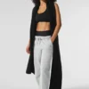 Merino Wool Oversized Scarf - Black