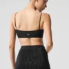 Micro Plisse Game on Bra - Black