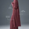 Micro Plisse Shirt Dress - Burgundy Truffle