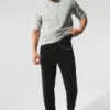 Micro Waffle Fast Break Jogger - Black