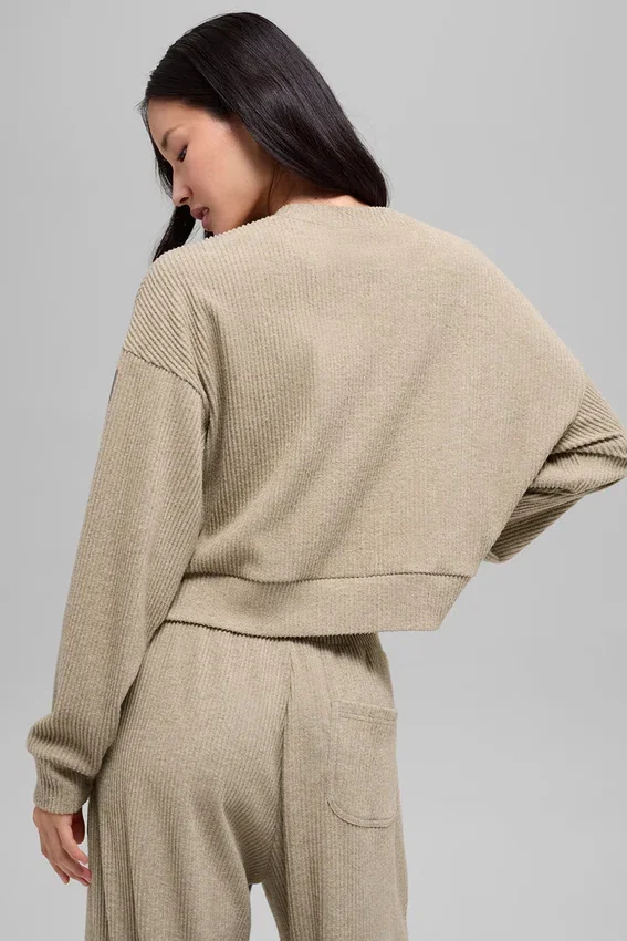 Muse Crew Neck Pullover - Gravel Heather