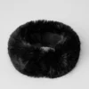 Opulent Faux Fur Wintersun Headband - Black