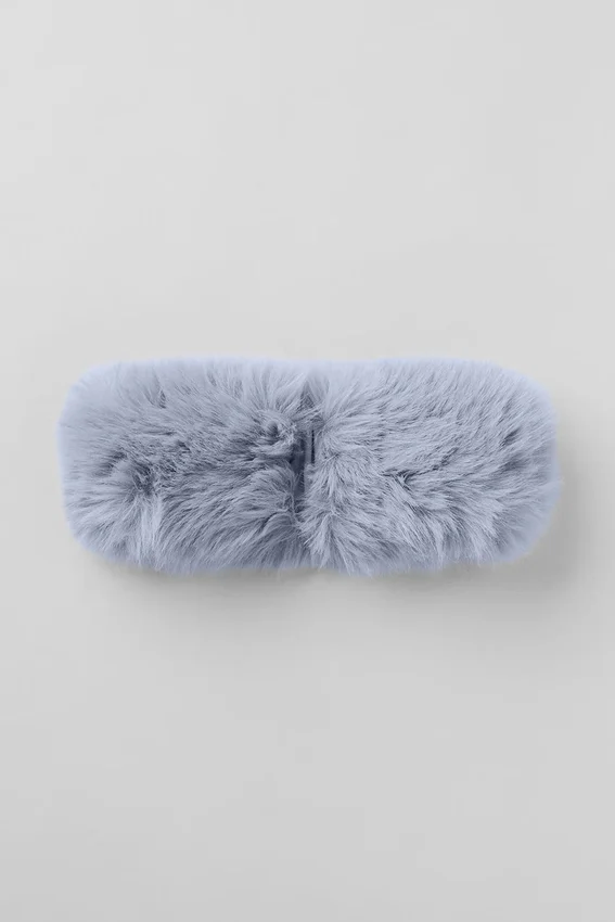 Opulent Faux Fur Wintersun Headband - Winter Frost