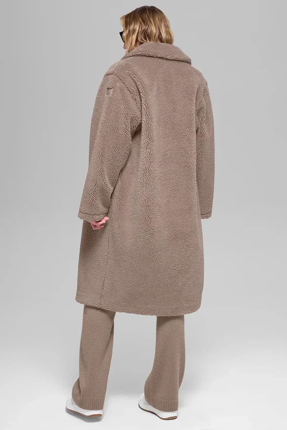 Oversized Sherpa Trench - Chai Latte