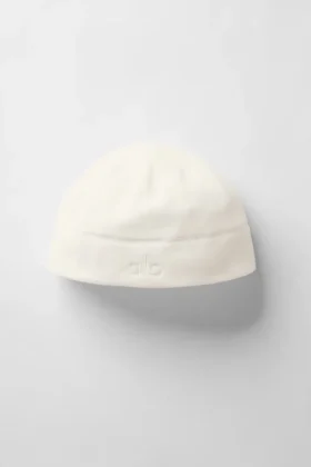 Performance Fleece Beanie – Ivory/Ivory