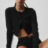 Pointelle Sweater Be Mine Cardigan - Black