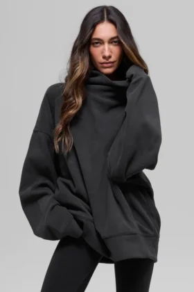 Polar Fleece Hazy Pullover - Black
