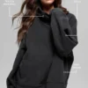 Polar Fleece Hazy Pullover - Black