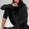 Polar Fleece Hazy Pullover - Black