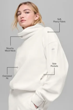 Polar Fleece Hazy Pullover – Ivory