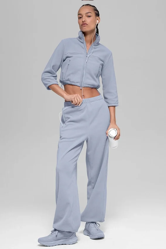 Polar Fleece High-Waist Retreat Jogger - Winter Frost