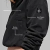 Polar Fleece Retreat Cover up - Black