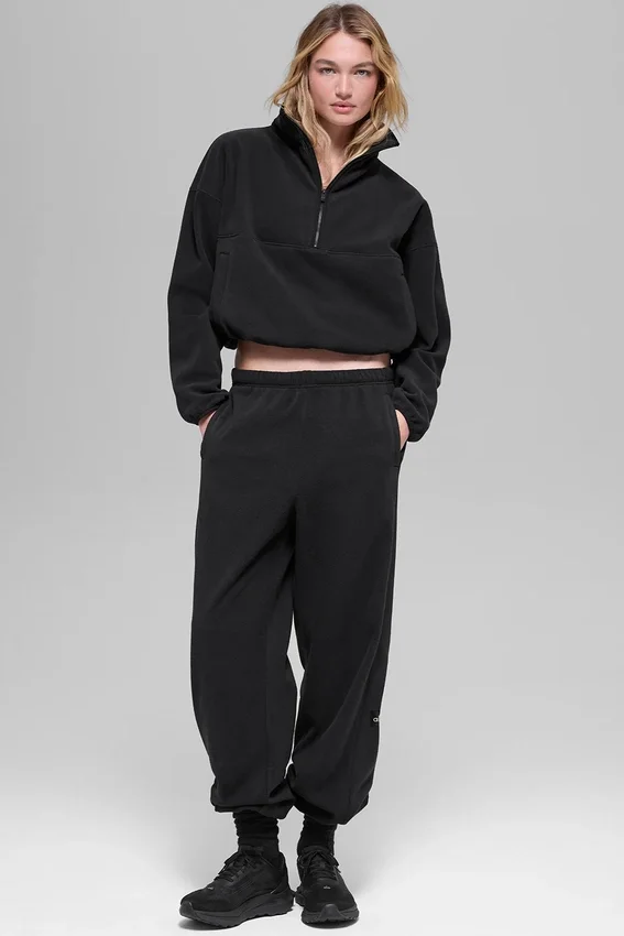 Polar Fleece Retreat Cover up - Black