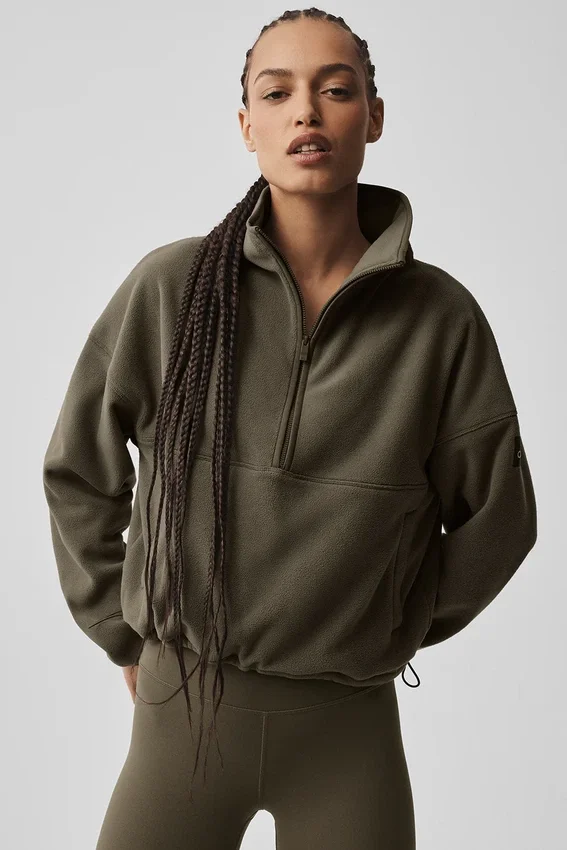 Polar Fleece Retreat Cover up - Olive Tree