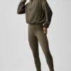 Polar Fleece Retreat Cover up - Olive Tree