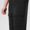 Polar Fleece Ridge Cargo Pants - Black