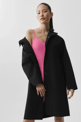 Rain or Shine Long Coat - Black