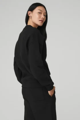 Renown Heavy Weight Crew Neck Pullover – Black