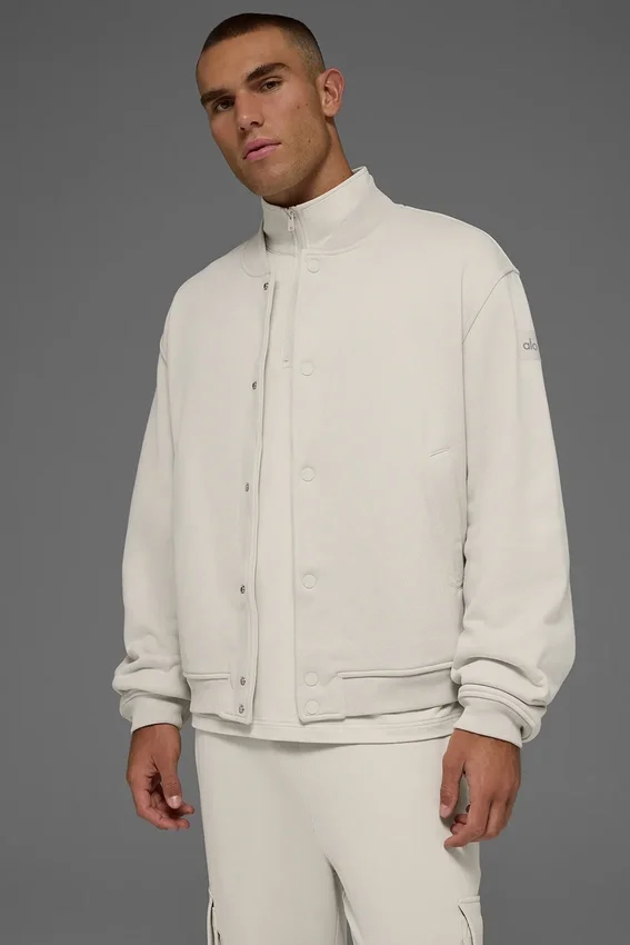 Renown Varsity Jacket - Bone