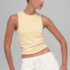 Ribbed En Pointe Tank - Candlelight Yellow