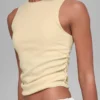 Ribbed En Pointe Tank - Candlelight Yellow