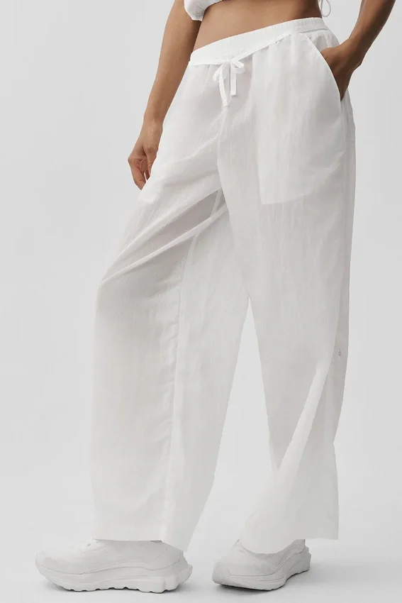 Ripstop Electric Straight Leg Pant - White