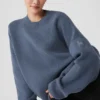 Scholar Crew Neck Sweater - Bluestone