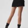 Scholar Knit Cargo Skirt - Black