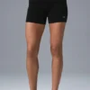 Scholar Knit High-Waist Short - Black
