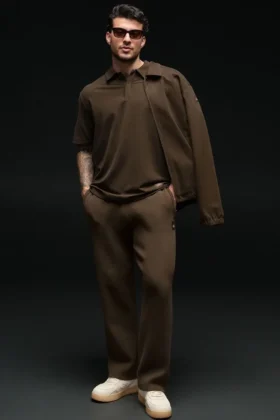 Scholar Straight Leg Sweatpant - Espresso