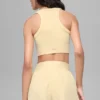 Seamless Delight High Neck Bra - Candlelight Yellow