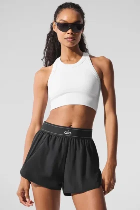 Seamless Delight High Neck Bra – White