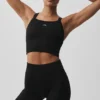 Seamless Ribbed Favorite Bra Tank - Black