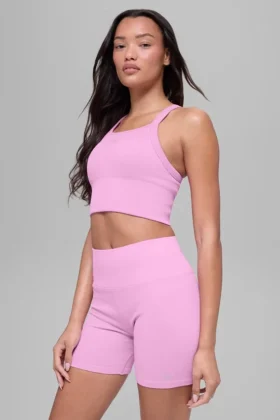 Seamless Ribbed Favorite Bra Tank – Candy Heart Pink