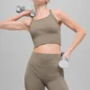 Seamless Ribbed Favorite Bra Tank - Light Cocoa