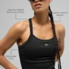 Seamless Ribbed Favorite Full Length Bra Tank - Black
