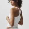 Seamless Ribbed Favorite Bra Tank - White