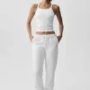 Seamless Ribbed Favorite Bra Tank - White