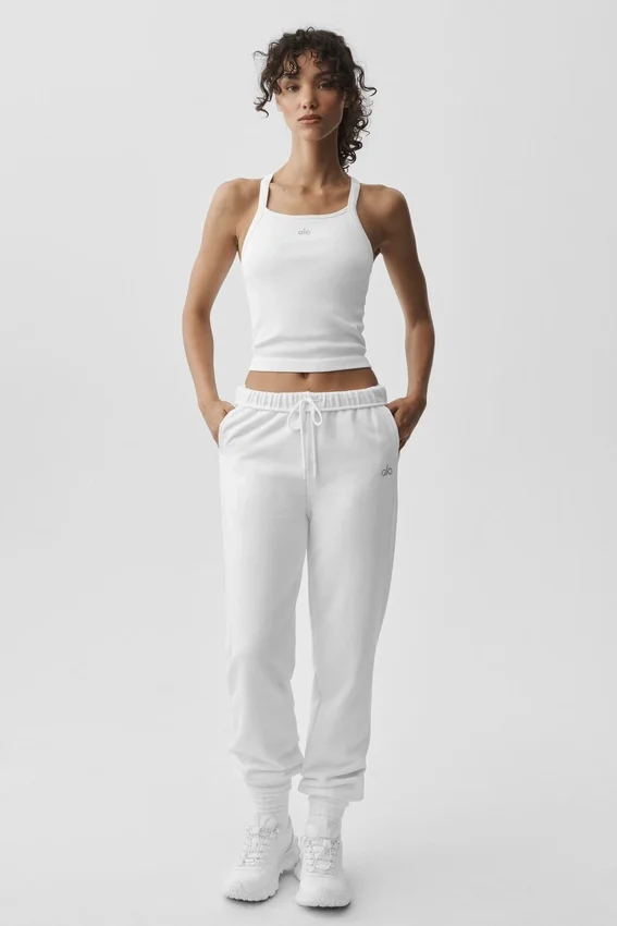 Seamless Ribbed Favorite Bra Tank - White