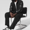 Select Hooded Bomber Jacket - Black