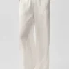 Semi-Sheer Golden Hour High-Waist Straight Leg Pant - Ivory