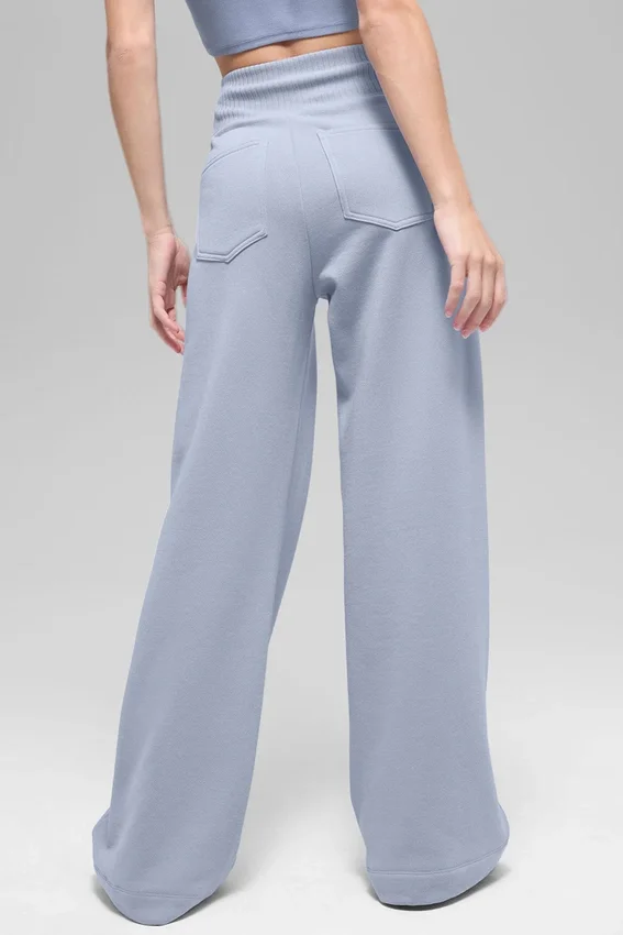 Serenity Wide Leg Sweatpant - Winter Frost