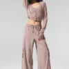 Sheer Cashmere Cropped Cardigan - Taupe