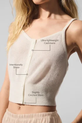 Sheer Cashmere Tank – Ivory